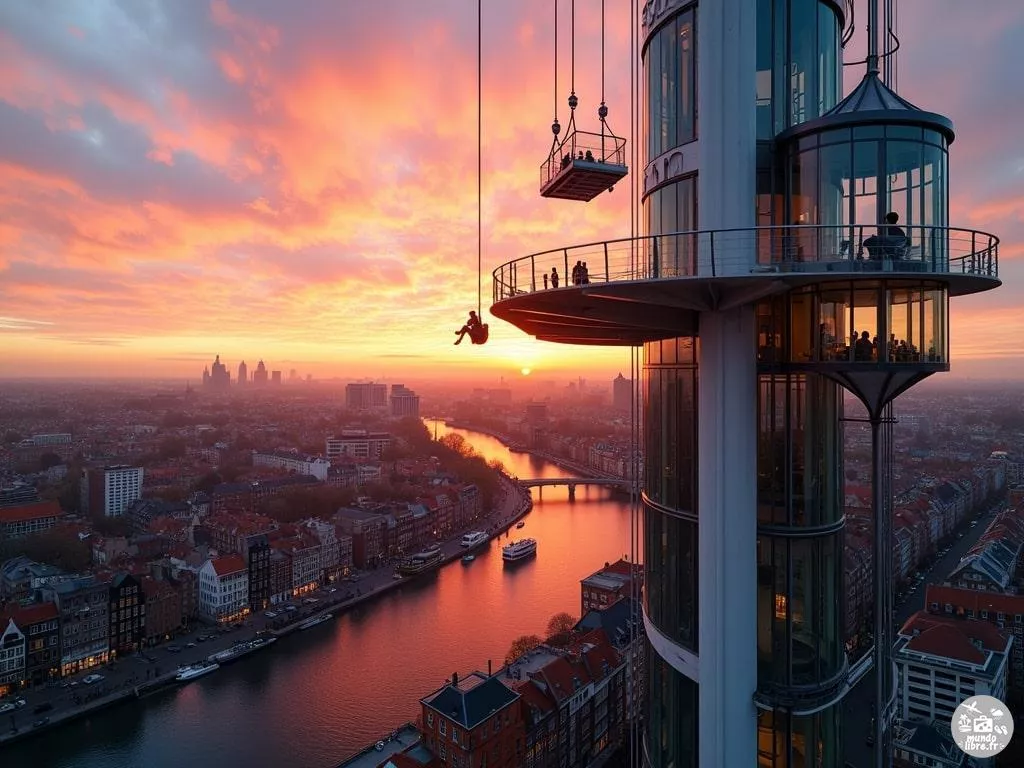 A’DAM Lookout : la balançoire d’Amsterdam la plus haute d'Europe