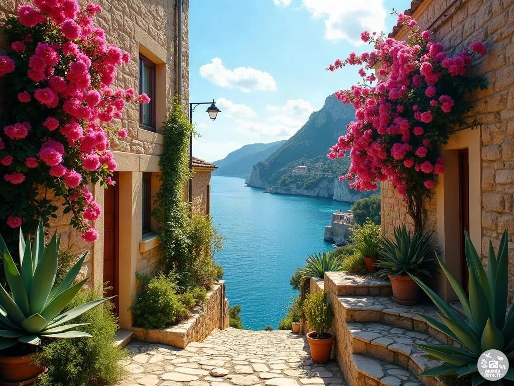 À deux pas de Nice, Èze offre un décor saisissant entre ruelles médiévales et panoramas sur la Méditerranée