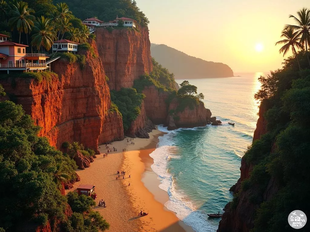 Varkala Beach : la plage sur falaise du Kerala que tout voyageur en Inde doit connaître