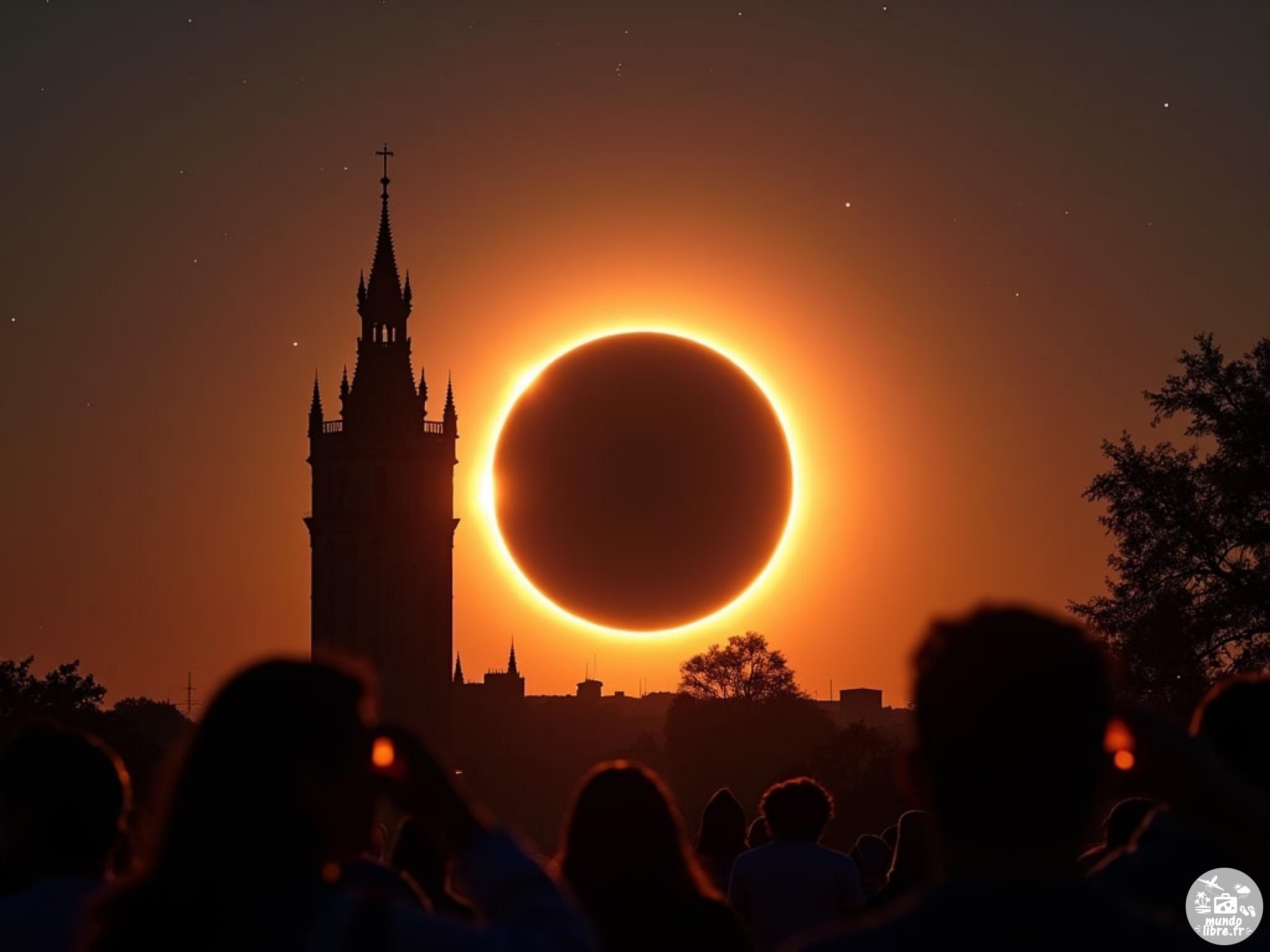 Eclipse solaire totale à vivre en Espagne en 2026 — free download