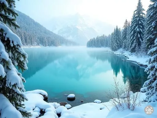 Lac de Montriond : Un Paradis Alpin aux Couleurs Turquoises et Neige Immaculée
