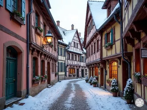 Riquewihr en hiver : l'Alsace médiévale transformée en un conte de fées gelé